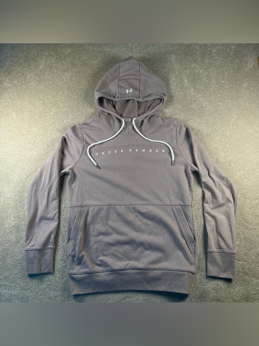 Under Armour Hoodie Pullover Sweatshirt Gray Kangaroo‎ Pouch women's X Small